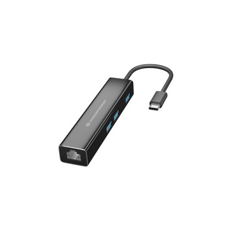 Conceptronic DONN07B replicatore di porte e docking station per laptop USB 3.2 Gen 1 (3.1 Gen 1) Type-C Nero