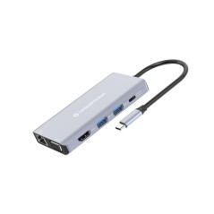 Conceptronic DONN20G Cablato USB 3.2 Gen 1 (3.1 Gen 1) Type-C Grigio