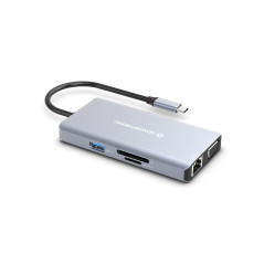 Conceptronic DONN20G Cablato USB 3.2 Gen 1 (3.1 Gen 1) Type-C Grigio