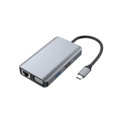 Conceptronic DONN21G replicatore di porte e docking station per laptop Cablato USB 3.2 Gen 1 (3.1 Gen 1) Type-C Grigio