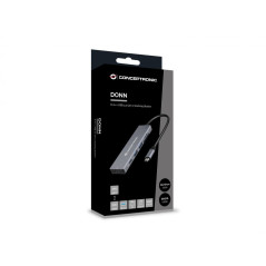 Conceptronic DONN23G replicatore di porte e docking station per laptop Cablato USB 3.2 Gen 1 (3.1 Gen 1) Type-C Grigio