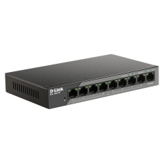 D-Link DSS-100E-9P switch di rete Non gestito Fast Ethernet (10 100) Supporto Power over Ethernet (PoE) Nero