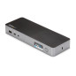 StarTech.com Docking station USB-C e USB-A - Docking station universale per portatili, doppio 4K DP e HDMI, 60W PD,