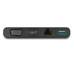 StarTech.com Adattatore multiporta USB C con HDMI, VGA, Gigabit Ethernet e USB 3.0 - Mini dock hub USB C a HDMI 4K o VGA 1080p