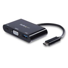 StarTech.com Adattatore Multifunzione USB-C a VGA con porta USB-A e Power Delivery