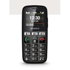 Emporia HAPPY 70 g Nero Telefono di livello base