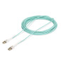 StarTech.com Cavo in fibra ottica multimodale OM4 LC a LC (UPC) con linguette push-pull, 10m, 50/125µm, Reti 100G, Insensibile