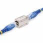 StarTech.com Accoppiatore RJ45 schermato, accoppiatore Cat6a in linea, pinout da femmina a femmina (F/F) T568B, estensione cavo