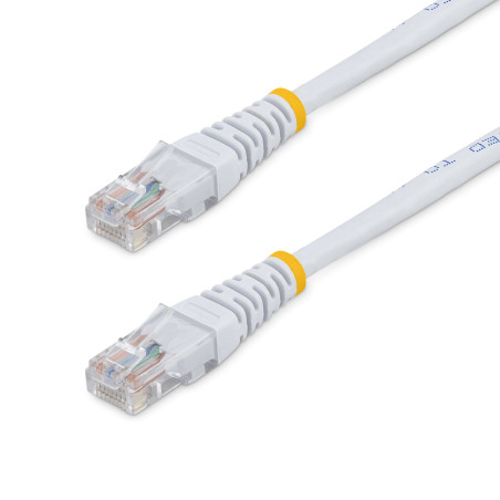 StarTech.com Cavo patch UTP Cat5e RJ45 modellato bianco da 15 m Cat 5e - Cavo patch da 15 m