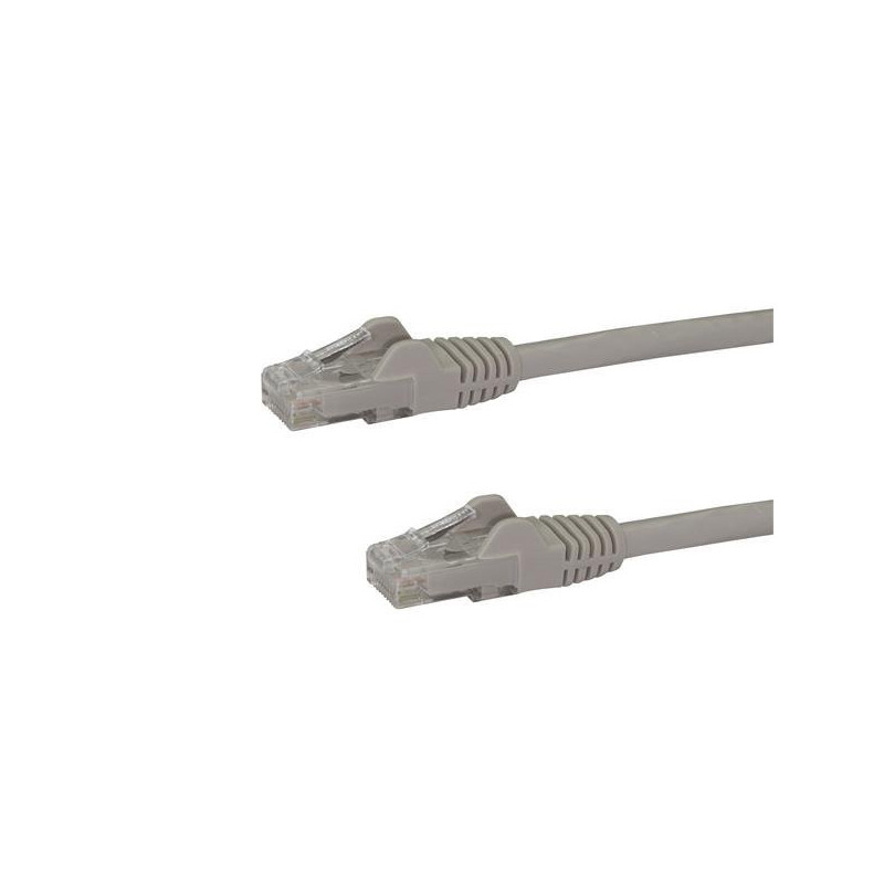 StarTech.com Cavo patch antigroviglio UTP RJ45 Cat6 Gigabit 3 m grigio - Cavo patch 3 m