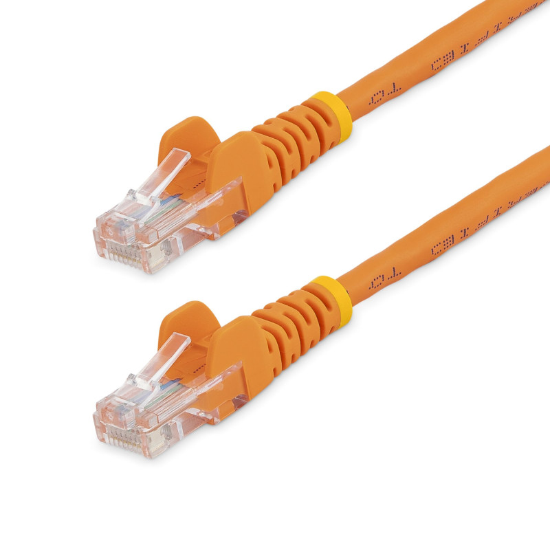 StarTech.com Cavo di rete CAT 5e - Cavo Patch Ethernet RJ45 UTP Arancio da 2m antigroviglio