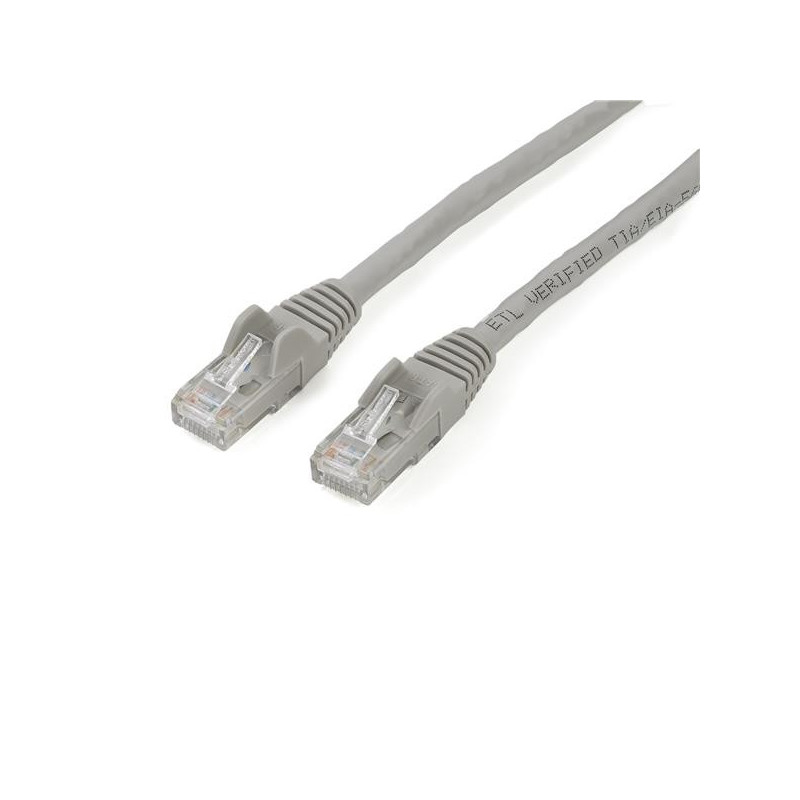 StarTech.com Cavo di rete Cat 6 - Cavo Patch Ethernet Gigabit grigio antigroviglio da 2m