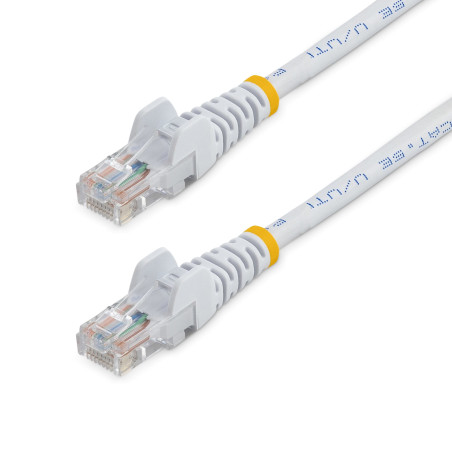 StarTech.com Cavo di rete CAT 5e - Cavo Patch Ethernet RJ45 UTP Bianco da 1m antigroviglio