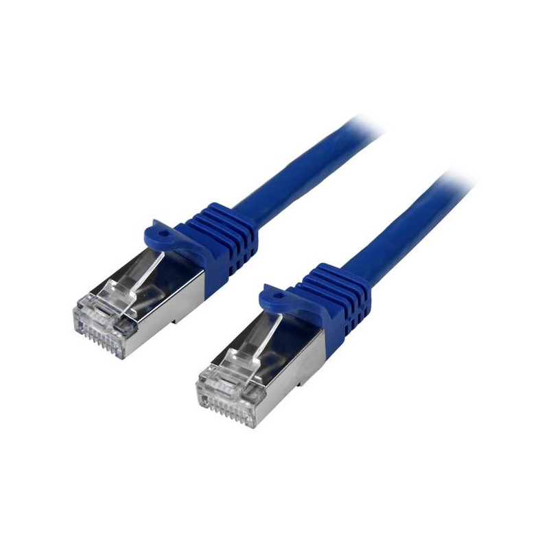 StarTech.com Cavo di rete Cat6 Ethernet Gigabit - Cavo Patch RJ45 SFTP da 50 cm - Blu