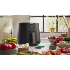 Philips Essential 3000 Serie XL Connesso HD9280 70 Airfryer, 6.2L, Friggitrice 14-in-1, App per ricette