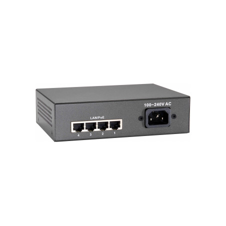 LevelOne FEP-0511 switch di rete Fast Ethernet (10/100) Supporto Power over Ethernet (PoE) Grigio