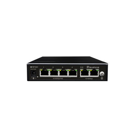 LevelOne FEP-0631 switch di rete Fast Ethernet (10 100) Supporto Power over Ethernet (PoE) Nero