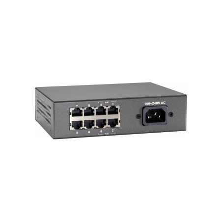 LevelOne FEP-0812 switch di rete Fast Ethernet (10/100) Supporto Power over Ethernet (PoE) Nero