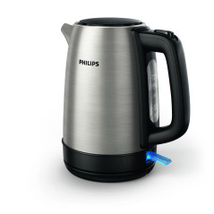 Philips Daily Collection HD9350 90 Bollitore in metallo, coperchio a molla, indic. lum.