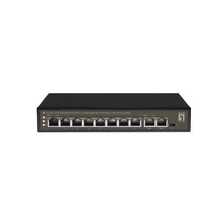 LevelOne FGP-1031 switch di rete Non gestito Gigabit Ethernet (10/100/1000) Supporto Power over Ethernet (PoE) Nero