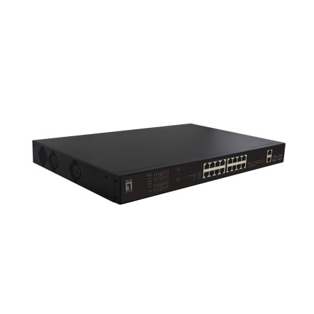 LevelOne FGP-2031 switch di rete Non gestito Fast Ethernet (10/100) Supporto Power over Ethernet (PoE) 1U Nero