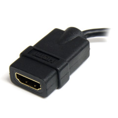 StarTech.com Cavo HDMI a micro HDMI ad alta velocita' - Cavo HDMI micro High Speed da 12cm - F M - Nero