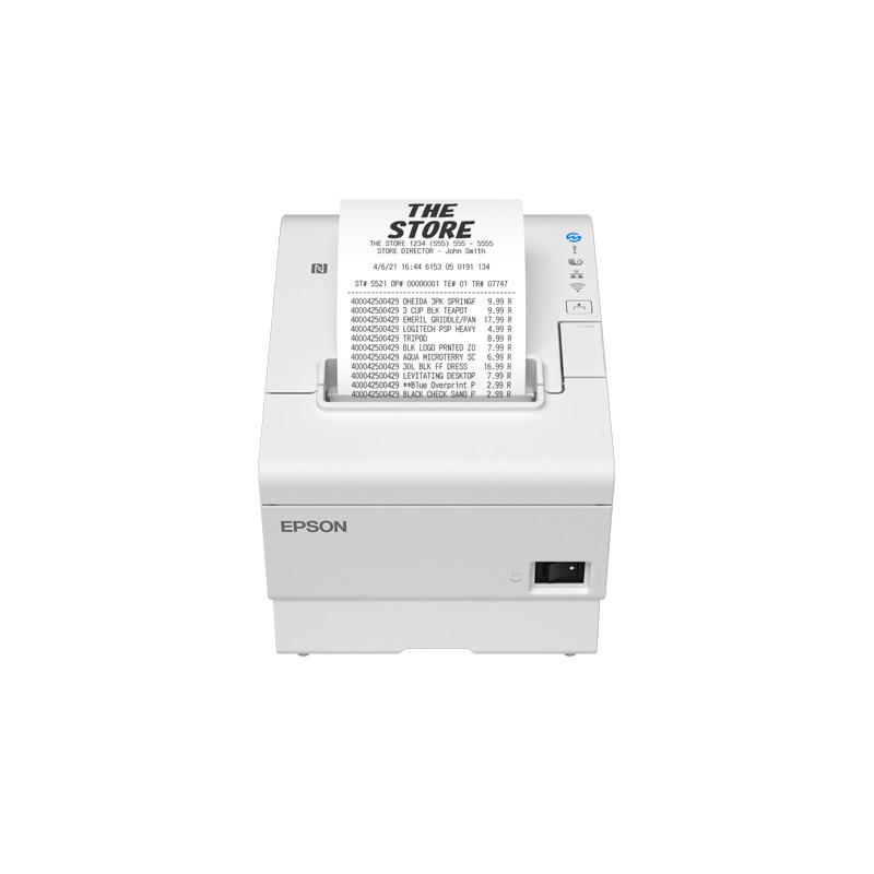 Epson TM-T88VII (131): USB, Ethernet, PoweredUSB, White