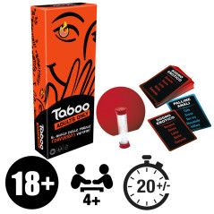 Hasbro Gaming Taboo Adults Only, gioco di società per soli adulti, giochi da tavolo per 4 o più giocatori