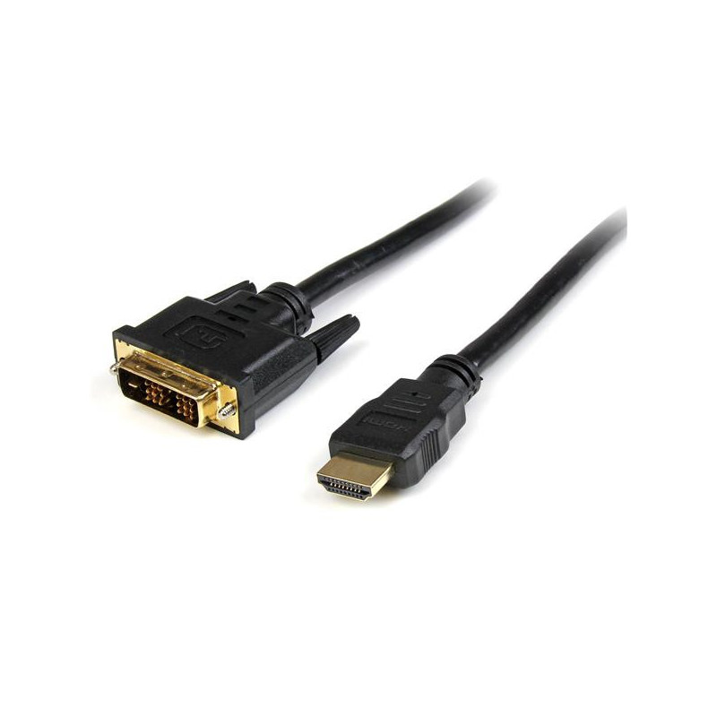 StarTech.com Cavo adattatore HDMI a DVI-D - Cavo connettore presa HDMI a presa DVI Maschio/Maschio da 2 m