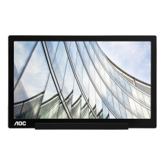 AOC 01 Series I1601FWUX Monitor PC 39,6 cm (15.6") 1920 x 1080 Pixel Full HD LED Argento, Nero