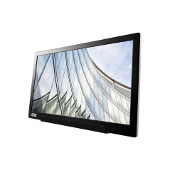 AOC 01 Series I1601FWUX Monitor PC 39,6 cm (15.6") 1920 x 1080 Pixel Full HD LED Argento, Nero