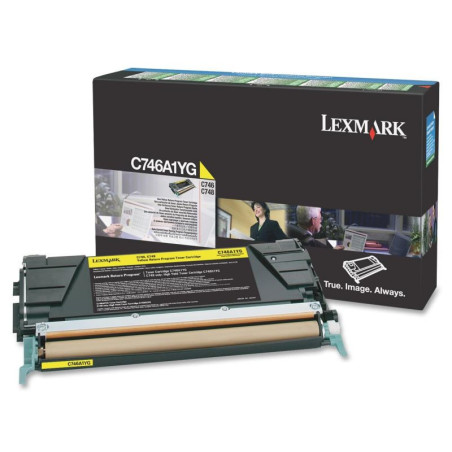 Lexmark C746A1YG cartuccia toner 1 pz Originale Giallo