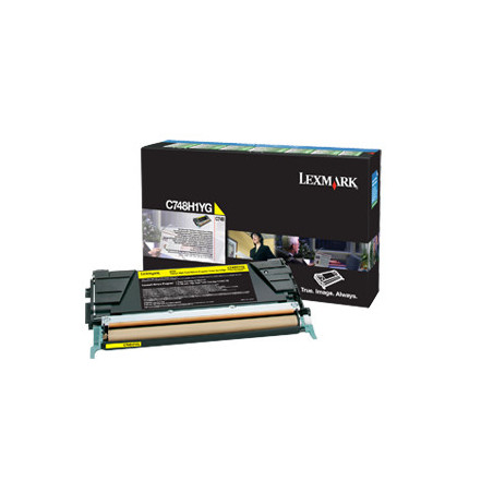 Lexmark C748H1YG cartuccia toner 1 pz Originale Giallo