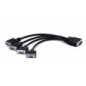 Matrox CAB-L60-4XAF cavo e adattatore video 0,3 m VGA (D-Sub) Nero