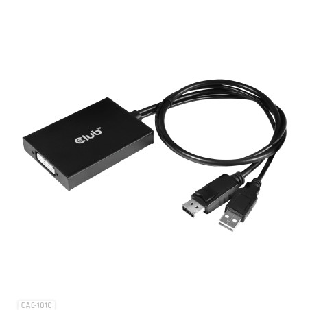 CLUB3D cac-1010 Displayport/usb DVI-I Daul link Nero, Bianco