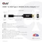 CLUB3D CAC-1333 cavo e adattatore video 0,22 m HDMI tipo A (Standard) USB tipo-C Nero