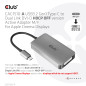 CLUB3D CAC-1510-A cavo e adattatore video 0,25 m USB tipo-C DVI Grigio