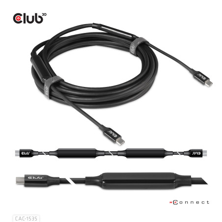 CLUB3D CAC-1535 cavo USB 5 m USB 3.2 Gen 2 (3.1 Gen 2) USB C Nero