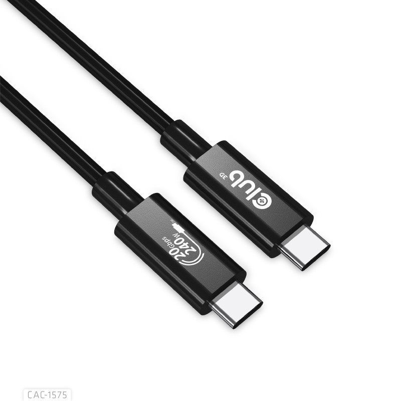 CLUB3D CAC-1575 cavo USB 2 m USB4 Gen 2x2 USB C Nero