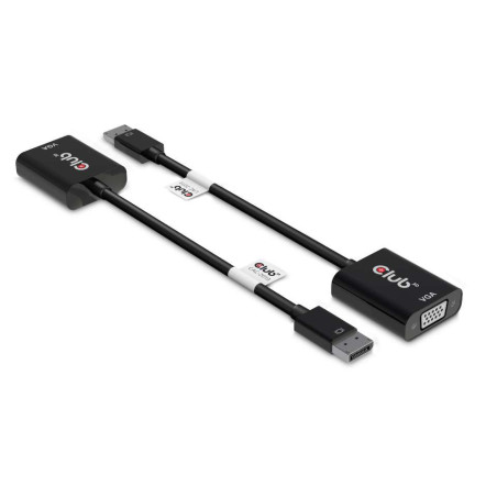 CLUB3D CAC-2013 cavo e adattatore video 0,228 m Displayport VGA Nero