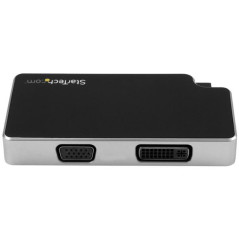 StarTech.com Adattatore da Viaggio Audio Video 3 in 1 - USB-C a VGA, DVI o HDMI - 4K