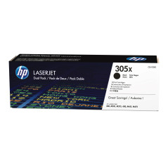 HP Confezione da 2 cartucce originali di toner nero ad alta capacità LaserJet 305X