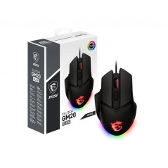 MSI Clutch GM20 Elite mouse Giocare Mano destra USB tipo A Ottico 6400 DPI