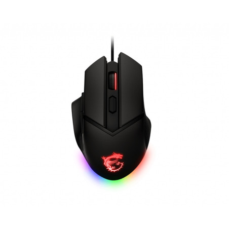 MSI Clutch GM20 Elite mouse Giocare Mano destra USB tipo A Ottico 6400 DPI