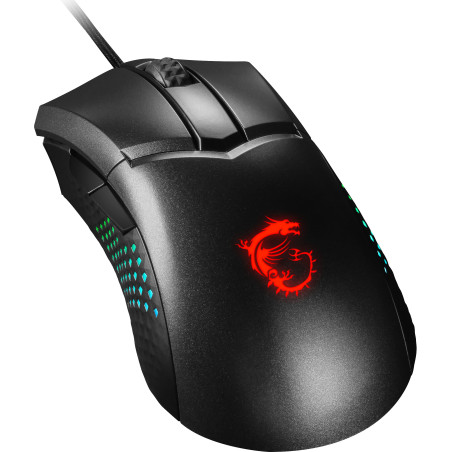 MSI CLUTCH GM51 LIGHTWEIGHT mouse Giocare Mano destra USB tipo A Ottico 26000 DPI