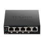 D-Link DGS-1005P/E switch di rete Non gestito Gigabit Ethernet (10/100/1000) Supporto Power over Ethernet (PoE) Nero