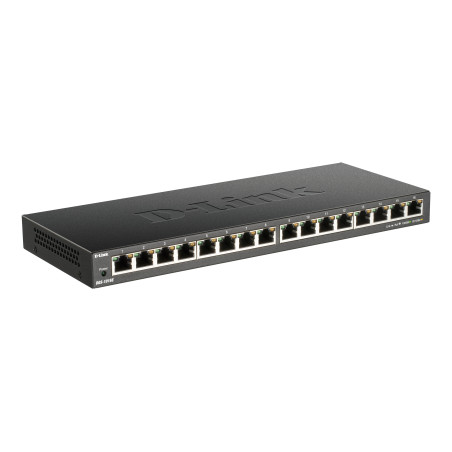 D-Link DGS-1016S Non gestito Gigabit Ethernet (10 100 1000) Nero