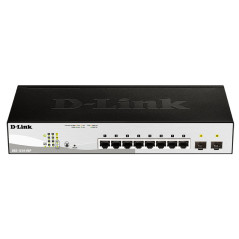 D-Link DGS-1210-08P Gestito L2 Gigabit Ethernet (10 100 1000) Supporto Power over Ethernet (PoE) Nero