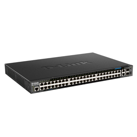 D-Link DGS-1520-52MP switch di rete Gestito L3 Gigabit Ethernet (10/100/1000) Supporto Power over Ethernet (PoE) 1U Nero