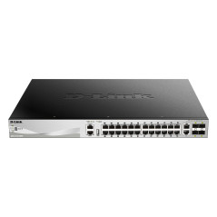 D-Link DGS-3130-30PS/E switch di rete Gestito L3 Gigabit Ethernet (10/100/1000) Supporto Power over Ethernet (PoE) Grigio